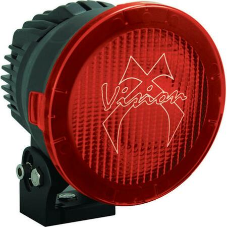 VISION X LIGHTING 9889795 6.7 in. Cannon Pcv Cover Red Wide Flood PCV-6500RWF